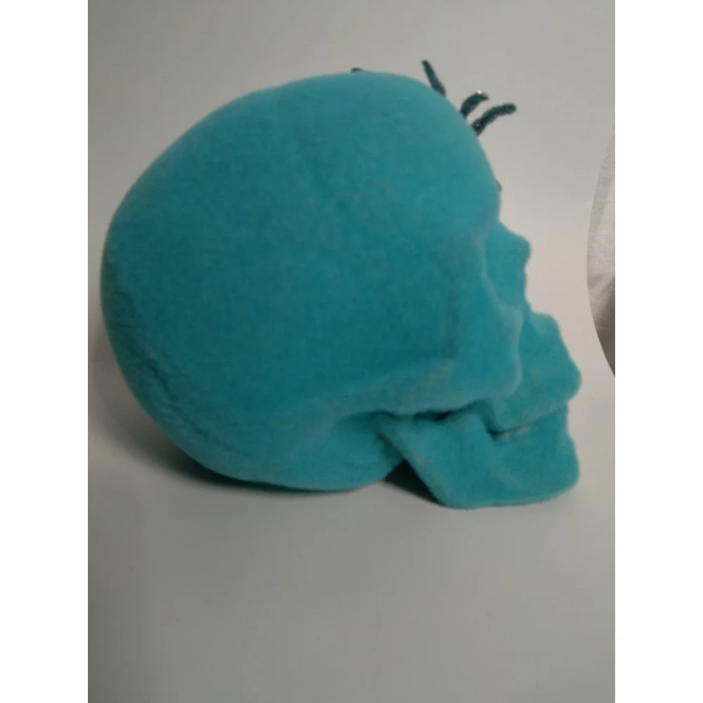 Halloween Blue Skull With Spider‎
